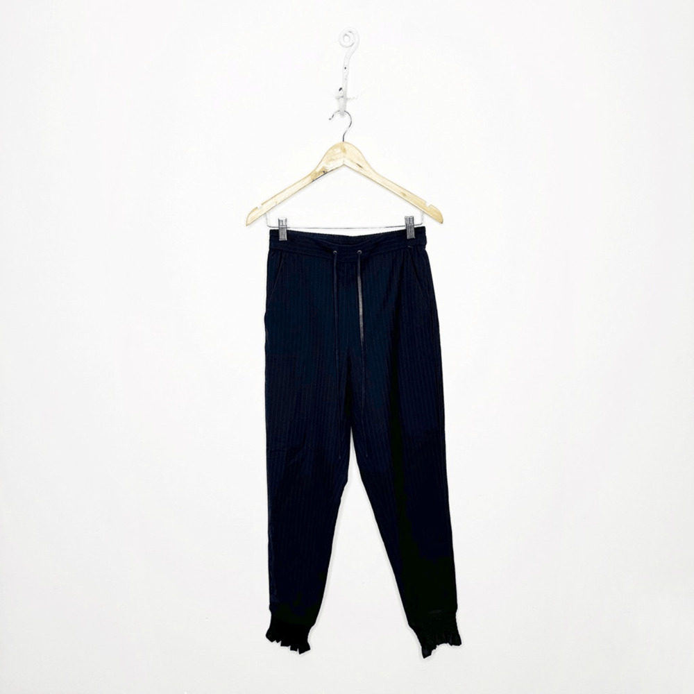 3.1 PHILLIP LIM Pinstripe Jogger Navy Blue Tailored Designer womens size 4
